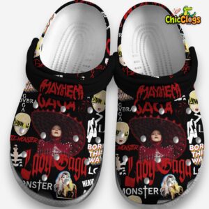 Lady Gaga Music Classic Crocs For Men, Women, Kids - Image 4