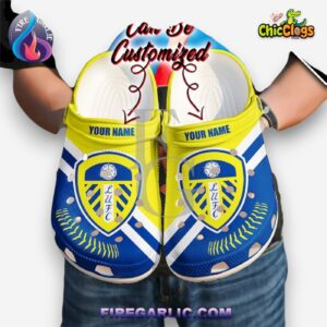 Leeds United Patterned Printed Clogs - Stylish Crocs for Every Occasion - Image 1