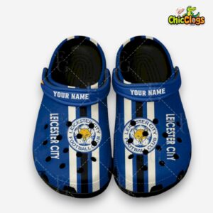 Leicester City FC Printed Pattern Crocs Clogs - Stylish Football Fan Footwear - Image 1