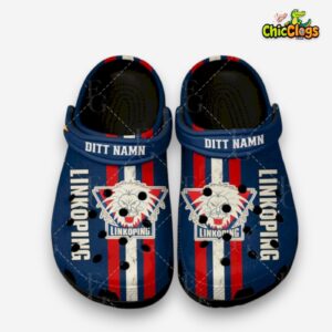 Linkoping HC SHL Classic Crocs - Sporty Design Shoes for Fans - Image 3