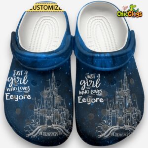 Lovely Eeyore Girl Cartoon Classic Crocs For Men, Women, Kids - Image 2