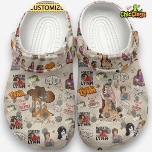 Loretta Lynn Music Classic Crocs For Men, Women, Kids - Image 2