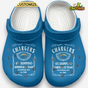 Los Angeles Chargers NFL Sport Classic Crocs For Men, Women, Kids - Image 1
