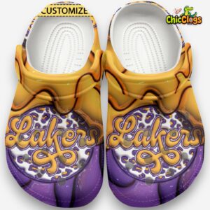Los Angeles Lakers NBA Sport Classic Crocs For Men, Women, Kids - Image 2