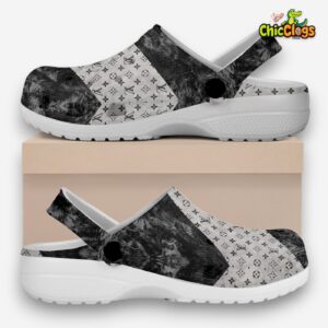 Louis Vuitton Pattern Classic Crocs For Men, Women, Kids - Image 2