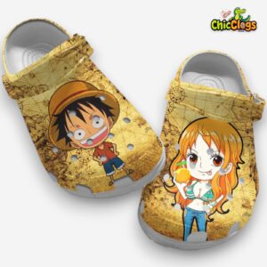 Luffy And Nami Clogs, One Piece Crocs - Image 1