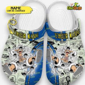 Luffy Gear 5 Custom Name Croc Clogs - Image 3