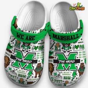 Marshall Thundering Herd NCAA Sport Classic Crocs For Men, Women, Kids - Image 3