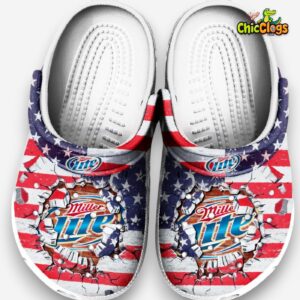 Miller Lite Classic Crocs For Men, Women, Kids - Image 1