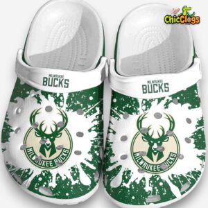 Milwaukee Bucks Printed Clogs - Comfortable Crocband Shoes for Men & Women - Image 1