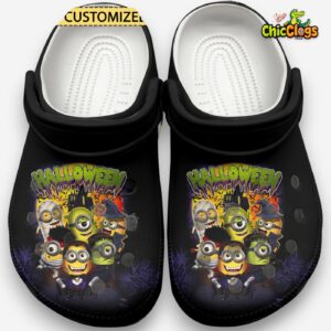 Minions Hallowen Cartoon Classic Crocs For Men, Women, Kids - Image 1