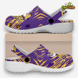 Minnesota Vikings NFL Sport Classic Crocs For Men, Women, Kids - Image 2