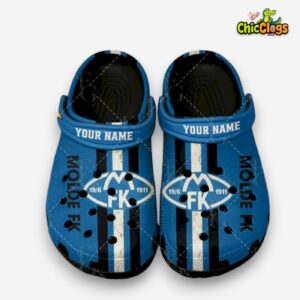 Molde Fotballklubb Printed Pattern Clogs - Stylish Design for Fans - Image 1
