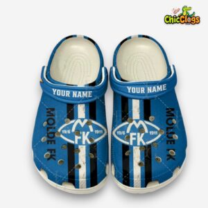 Molde Fotballklubb Printed Pattern Clogs - Stylish Design for Fans - Image 2