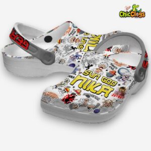 Monkey D Luffy Gear 5 Sun God Nika Anime Clogs - Image 3