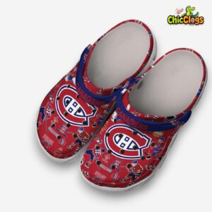 Montreal Canadiens Printed Pattern Crocs Clogs - Unique NHL Design Footwear - Image 2