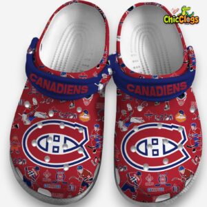 Montreal Canadiens Printed Pattern Crocs Clogs - Unique NHL Design Footwear - Image 3