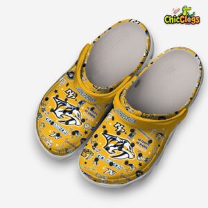 Nashville Predators NHL Printed Design Crocs Clogs - Stylish Comfort for Fans - Image 1