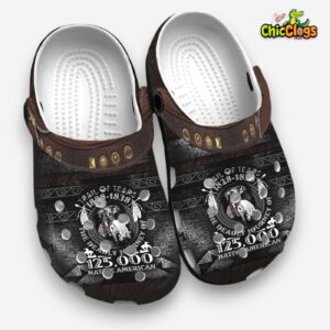 Native American Trail Of Tears 1828 1838 Crocs Clog Shoes For Kid and Adult - Image 1