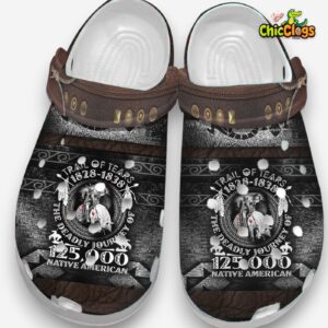 Native American Trail Of Tears 1828 1838 Crocs Clog Shoes For Kid and Adult - Image 4