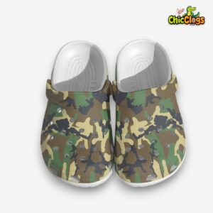 New Camo Pattern Rubber clog Shoes Comfy Footwear - Image 1