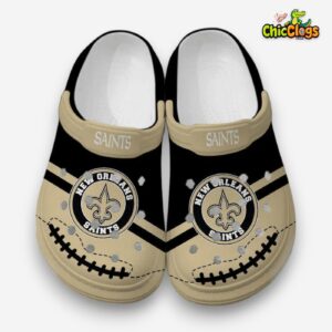 New Orleans Saints Crocs - Comfortable Clogs for Men & Women - NFL Footwear - Image 1