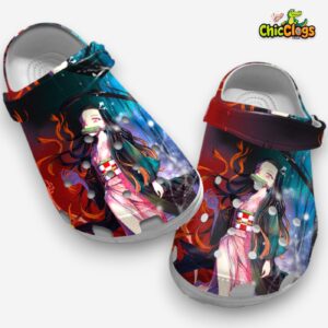 Nezuko Demon Slayer Unisex Crocs, Kimetsu No Yaiba Clogs, Anime Clogs - Image 2