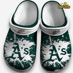Oakland Athletics Printed Design Crocs for Men & Women - Classic Style Footwear - Image 1