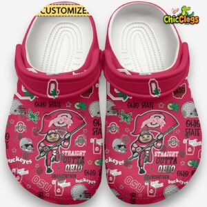 Ohio State Buckeyes NCAA Sport Classic Crocs For Men, Women, Kids - Image 1