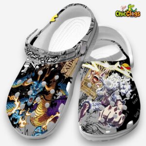 One Piece Gear5 Dragon Custom Name Crocs Shoes - Image 1