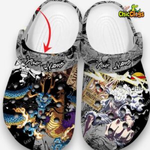 One Piece Gear5 Dragon Custom Name Crocs Shoes - Image 3