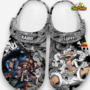 One Piece Gear 5 Monkey D.Luffy & Kaido Crocs Clogs - Image 2