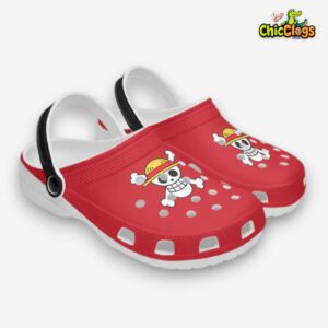 One Piece Straw Pirates Logo Anime Crocs Clogs - Image 2