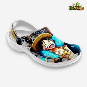 One Piece Luffy & Zoro Custom Name Crocs Clogs - Image 3