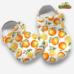 Orange Fruit Classic Crocs For Men, Women, Kids - Image 3