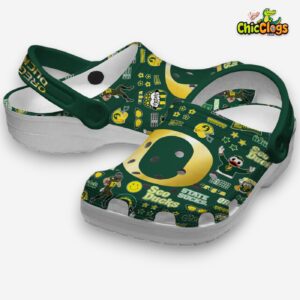 Oregon Ducks Printed Pattern Clogs - NCAA Crocs Slip Ons - Image 1