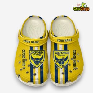 Oxford United F.C. League One Printed Pattern Clogs - Stylish Football Crocs - Image 2