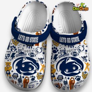 Penn State Nittany Lions Printed Pattern Crocs Clogs - Stylish & Comfortable Footwear - Image 2