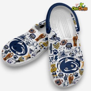 Penn State Nittany Lions Printed Pattern Crocs Clogs - Stylish & Comfortable Footwear - Image 4
