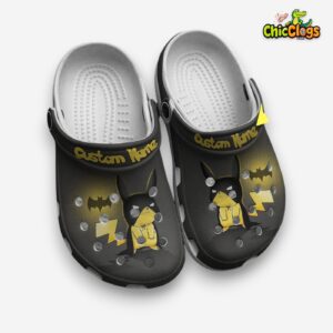 Personalized Pokemon Pikachu Batman Clogs - Image 3
