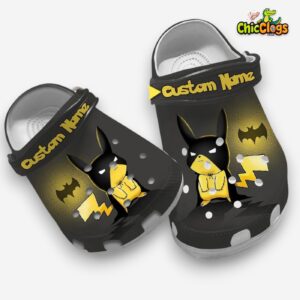 Personalized Pokemon Pikachu Batman Clogs - Image 4