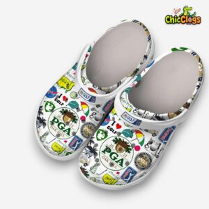 PGA Championship Printed Crocs Clogs - Comfortable Footwear for Men, Women, and Kids - Image 1