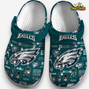 Philadelphia Eagles Classic Crocs - Stylish NFL Team Footwear with Printed Design - Image 2