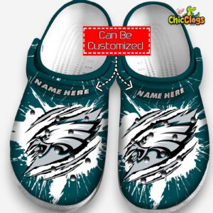 Philadelphia Eagles Crocs - Comfortable Clogs for Men, Women & Kids - Footwear Merch - Image 1