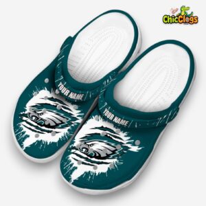 Philadelphia Eagles NFL Sport Classic Crocs For Men, Women, Kids - Image 3