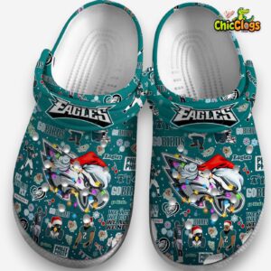 Philadelphia Eagles Printed Pattern Crocs - NFL Team Clogs for Fans - Image 3