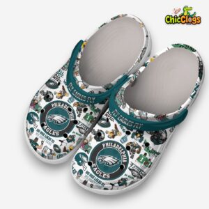 Philadelphia Eagles Printed Pattern Crocs - NFL Team Clogs for Fans - Image 5