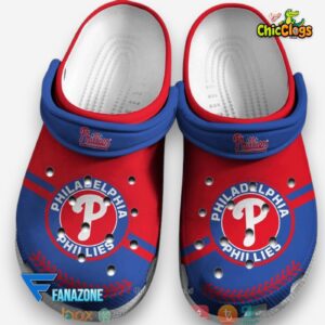 Philadelphia Phillies Classic Red Crocs - MLB Sports Footwear with Team Design - Image 1
