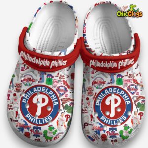 Philadelphia Phillies Printed Pattern Crocs Clogs - Stylish MLB Footwear - Image 4