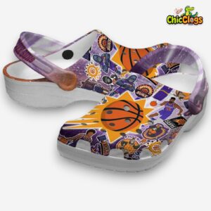 Phoenix Suns Patterned Clogs - NBA Printed Design Crocs for Fans - Image 2